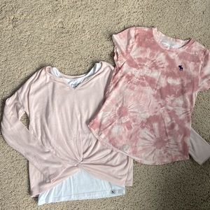 Bundle - 2 Abercrombie kids tops- size 9/10